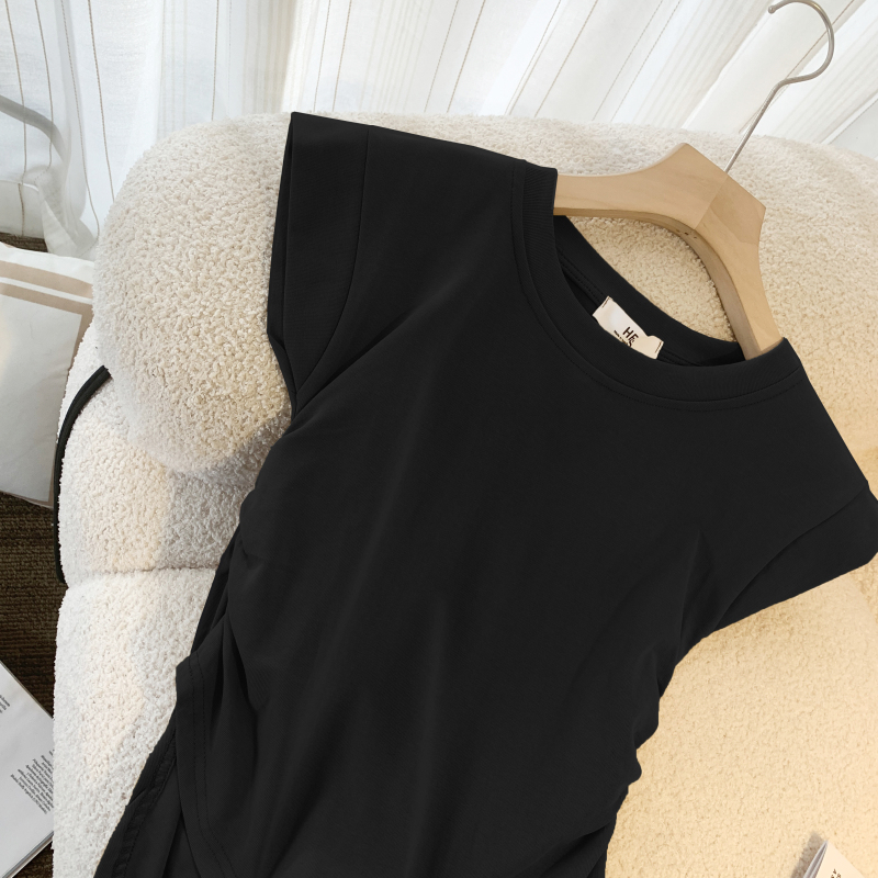 Sleeveless summer T-shirt all-match tops for women