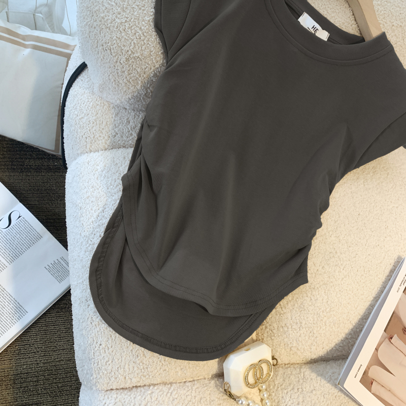 Sleeveless summer T-shirt all-match tops for women