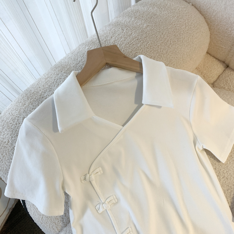 Western style retro short sleeve tops summer unique shirts