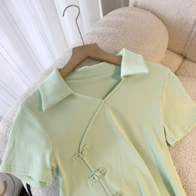 Western style retro short sleeve tops summer unique shirts