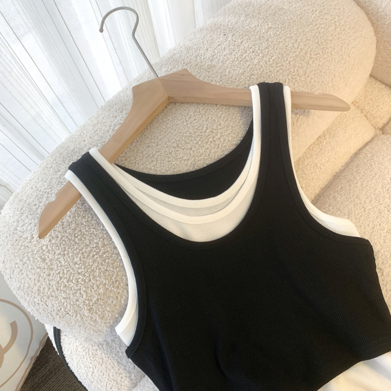 Spicegirl summer tops irregular sling vest for women