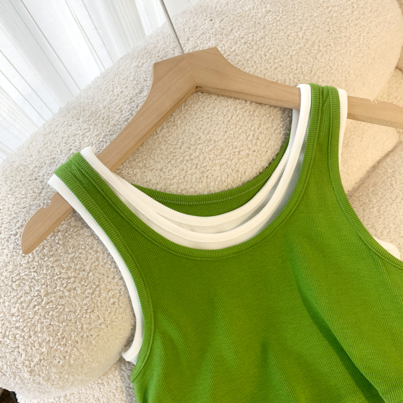 Spicegirl summer tops irregular sling vest for women