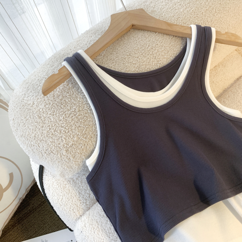 Spicegirl summer tops irregular sling vest for women