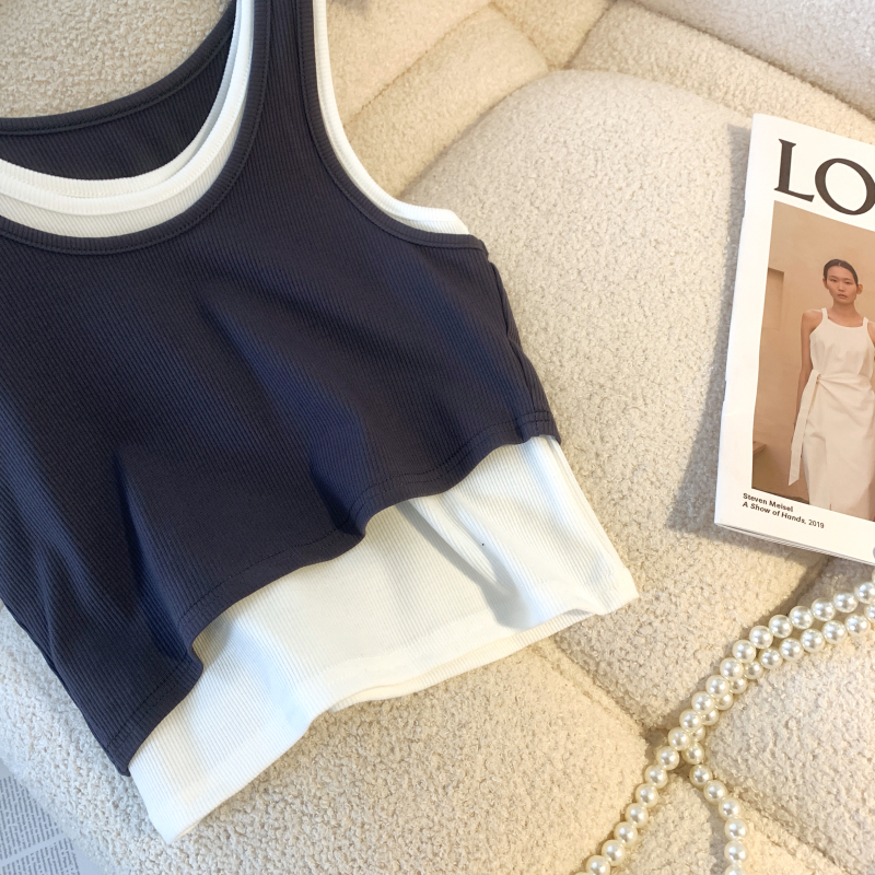 Spicegirl summer tops irregular sling vest for women