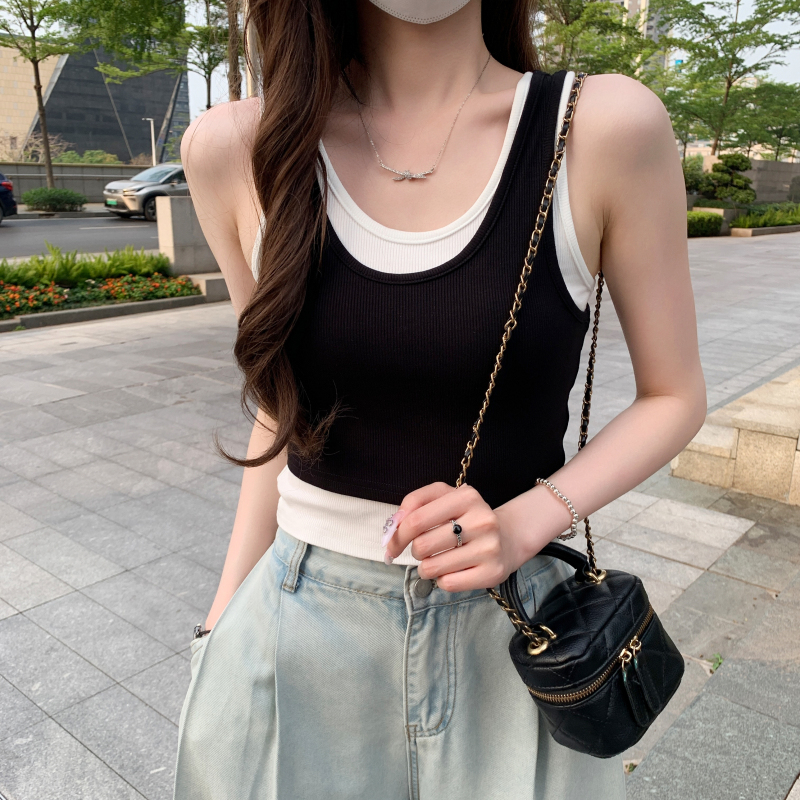 Spicegirl irregular vest summer sling tops for women