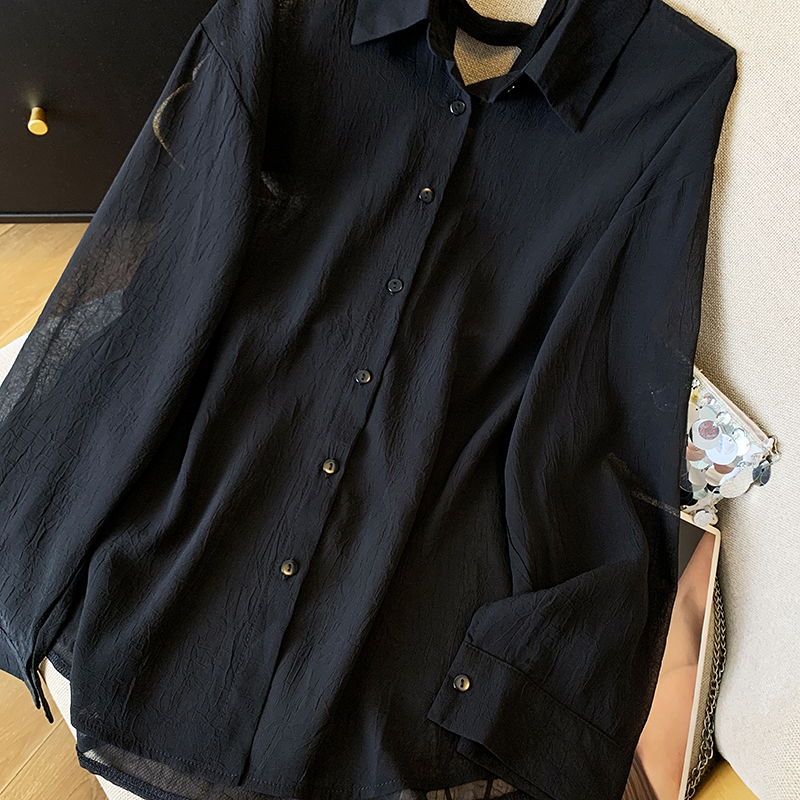 Air conditioning niche thin tops France style sunscreen shirt