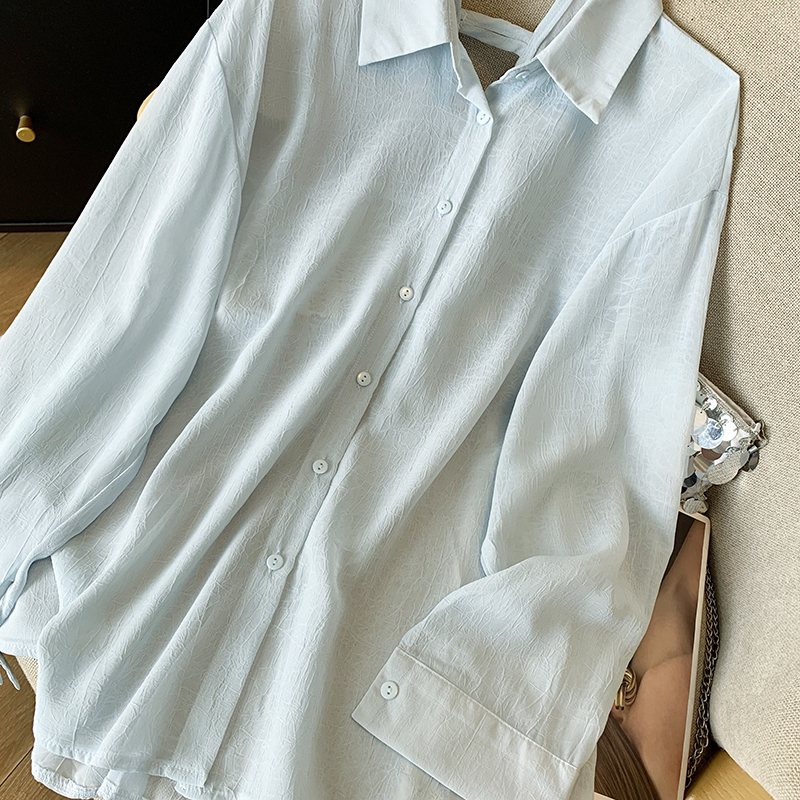 Air conditioning niche thin tops France style sunscreen shirt
