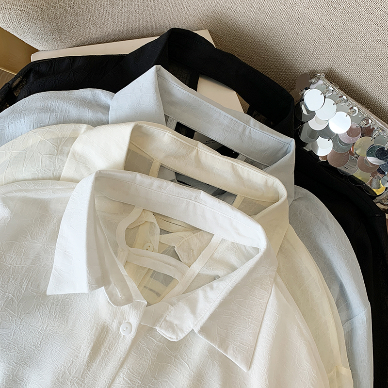 Air conditioning niche thin tops France style sunscreen shirt