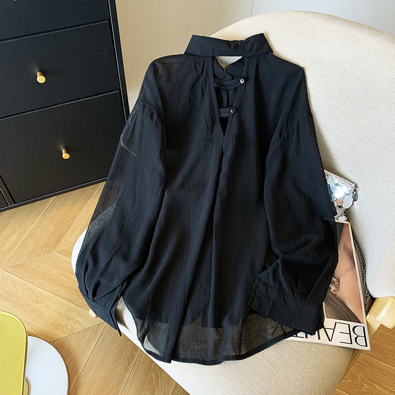 Air conditioning niche thin tops France style sunscreen shirt