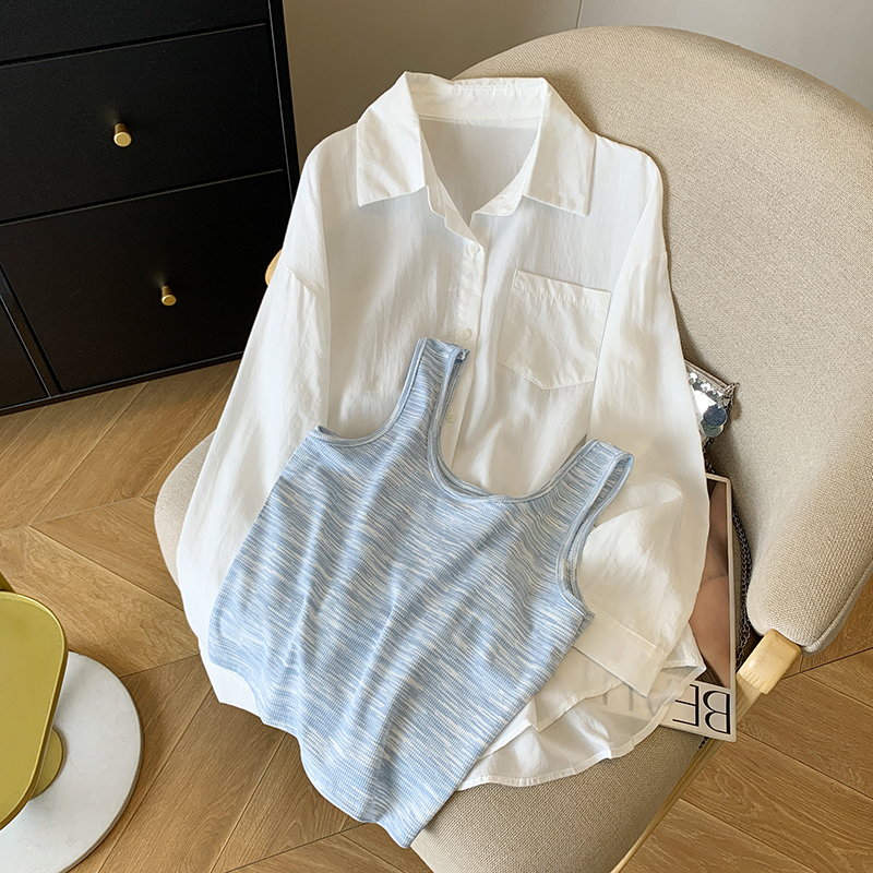 Fashion vest spring and summer shorts 3pcs set for women