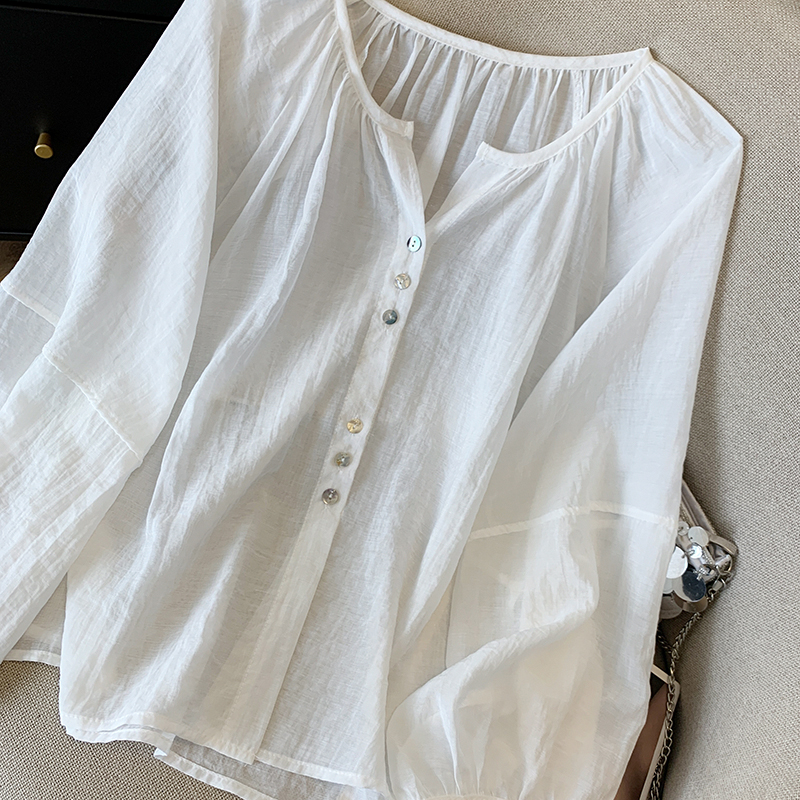 Outside the ride thin summer sun shirt for women