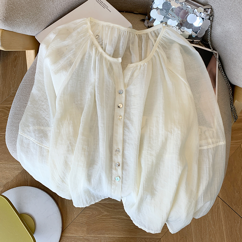 Outside the ride thin summer sun shirt for women