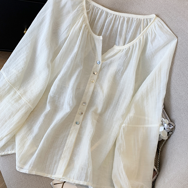 Outside the ride thin summer sun shirt for women