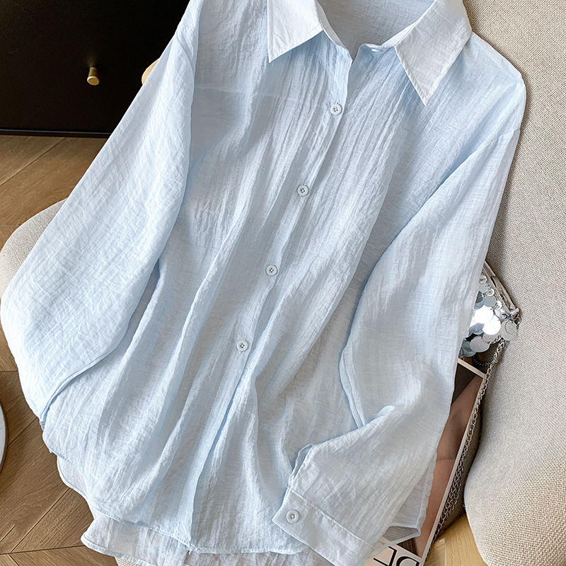 Thin sunscreen cardigan split coat for women