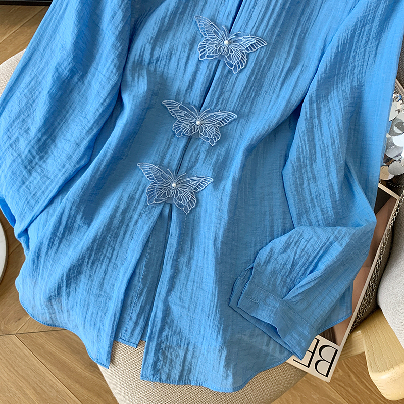 Thin sunscreen cardigan split coat for women