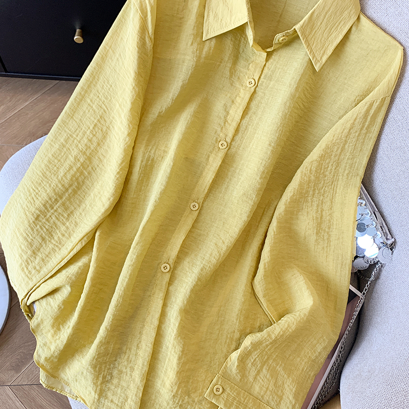 Thin sunscreen cardigan split coat for women