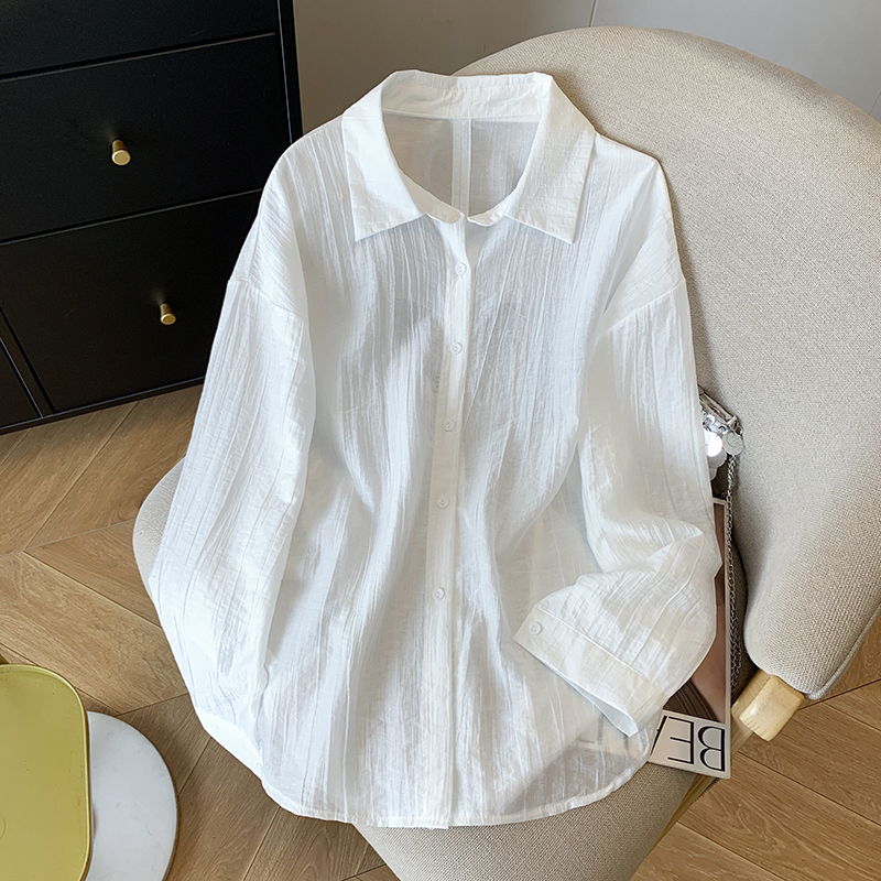 Split long sleeve coat sunscreen sun shirt