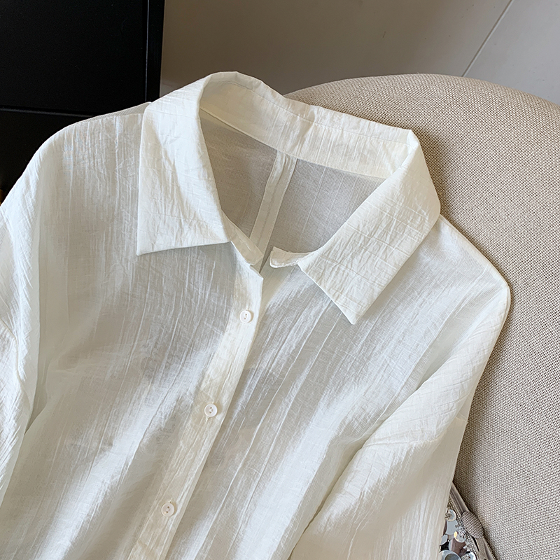 Split long sleeve coat sunscreen sun shirt