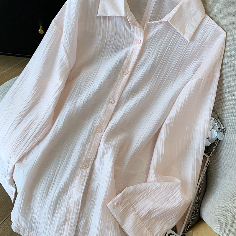 Split long sleeve coat sunscreen sun shirt