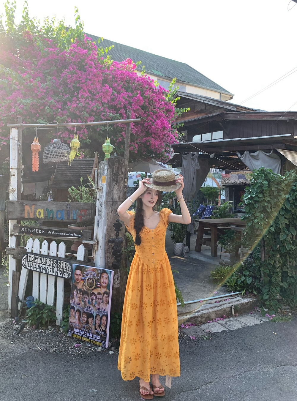 France style sweet quality hollow embroidery dress