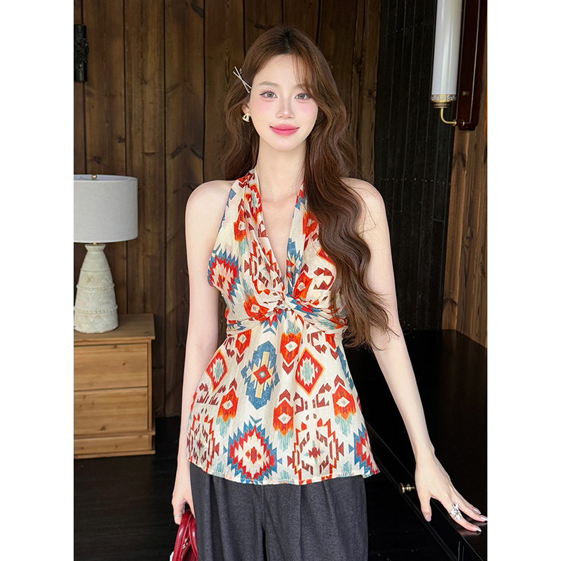 France style summer chiffon shirt romantic small shirt