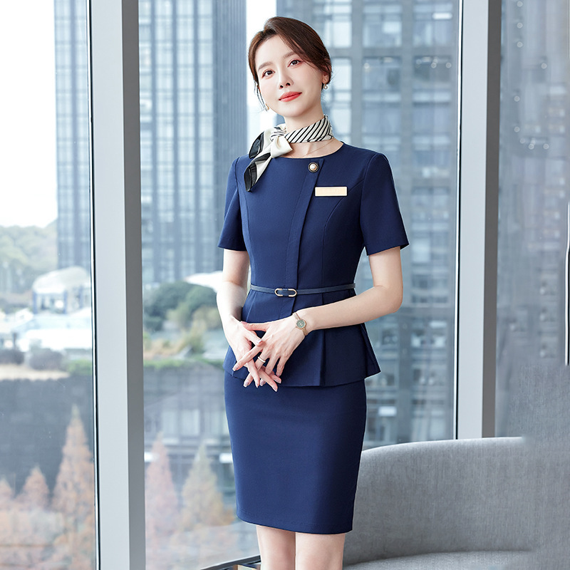 Profession business suit overalls short skirt a set