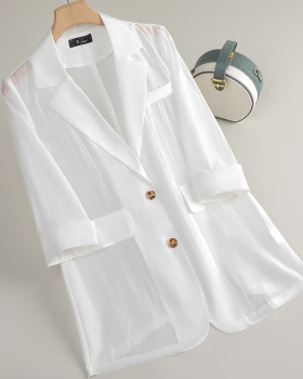Chiffon thin loose coat summer Casual tops for women