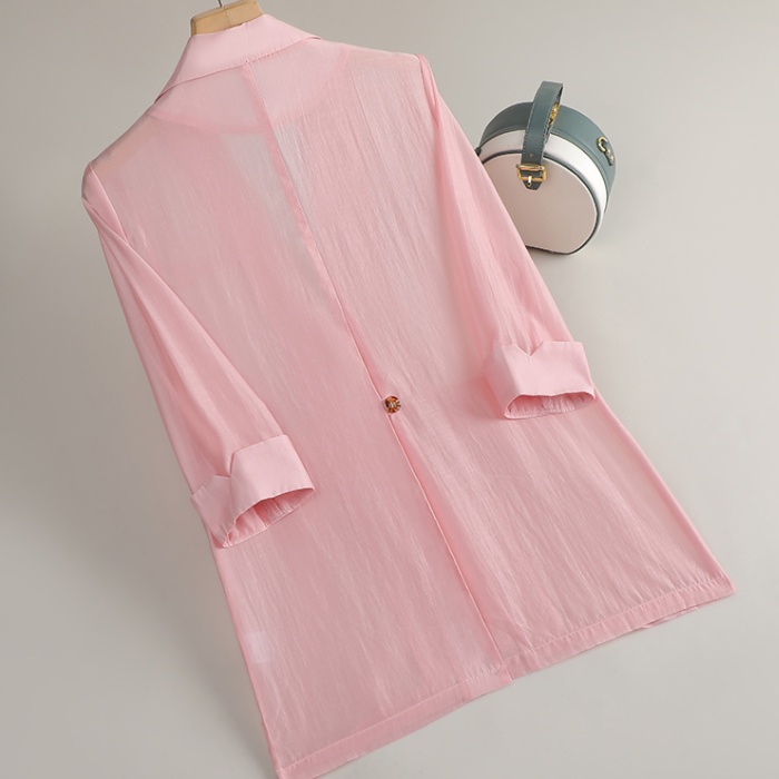 Chiffon thin loose coat summer Casual tops for women