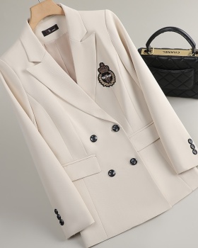 Casual temperament coat green tops for women