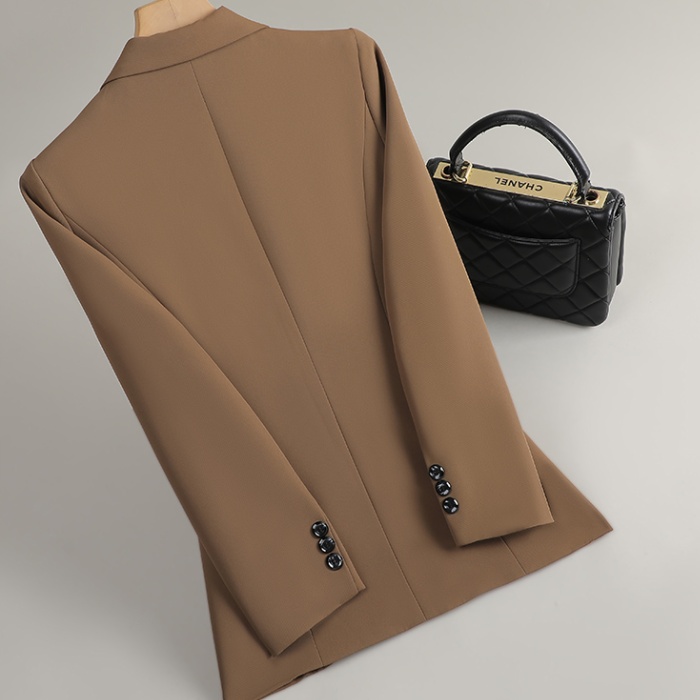 Casual temperament coat green tops for women