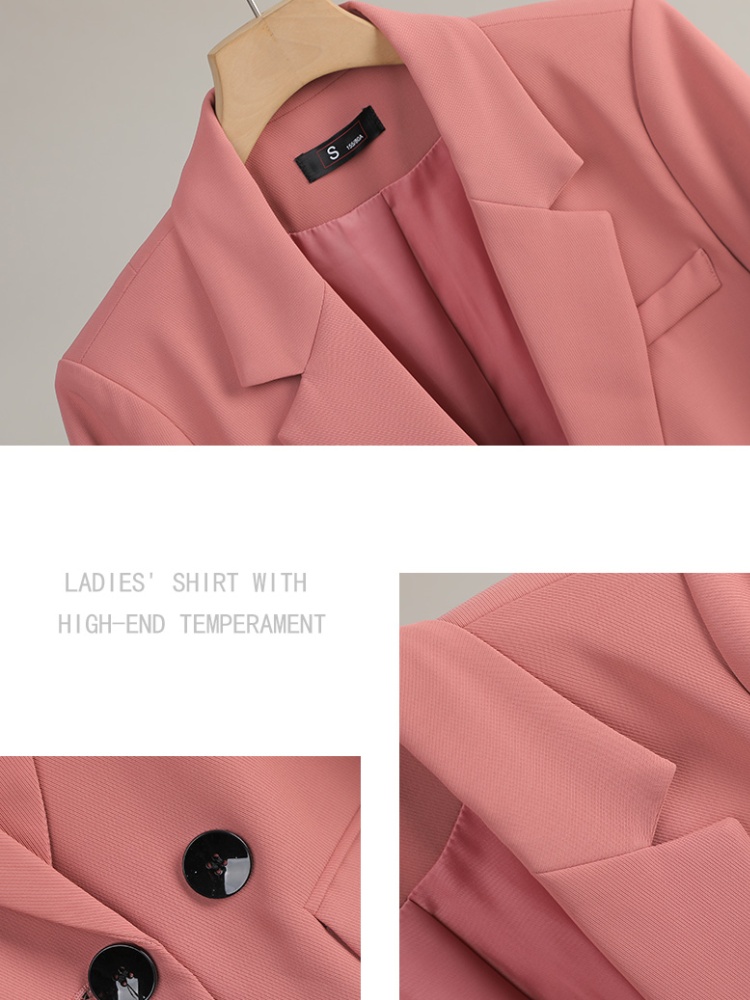 Temperament niche long sleeve business suit spring slim coat