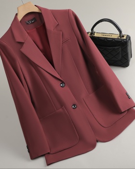 Casual temperament coat loose red tops for women