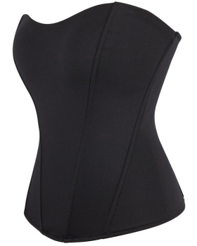 Simple black elasticity corset