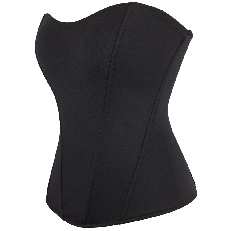 Simple black elasticity corset