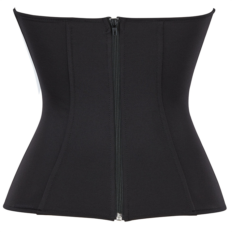 Simple black elasticity corset