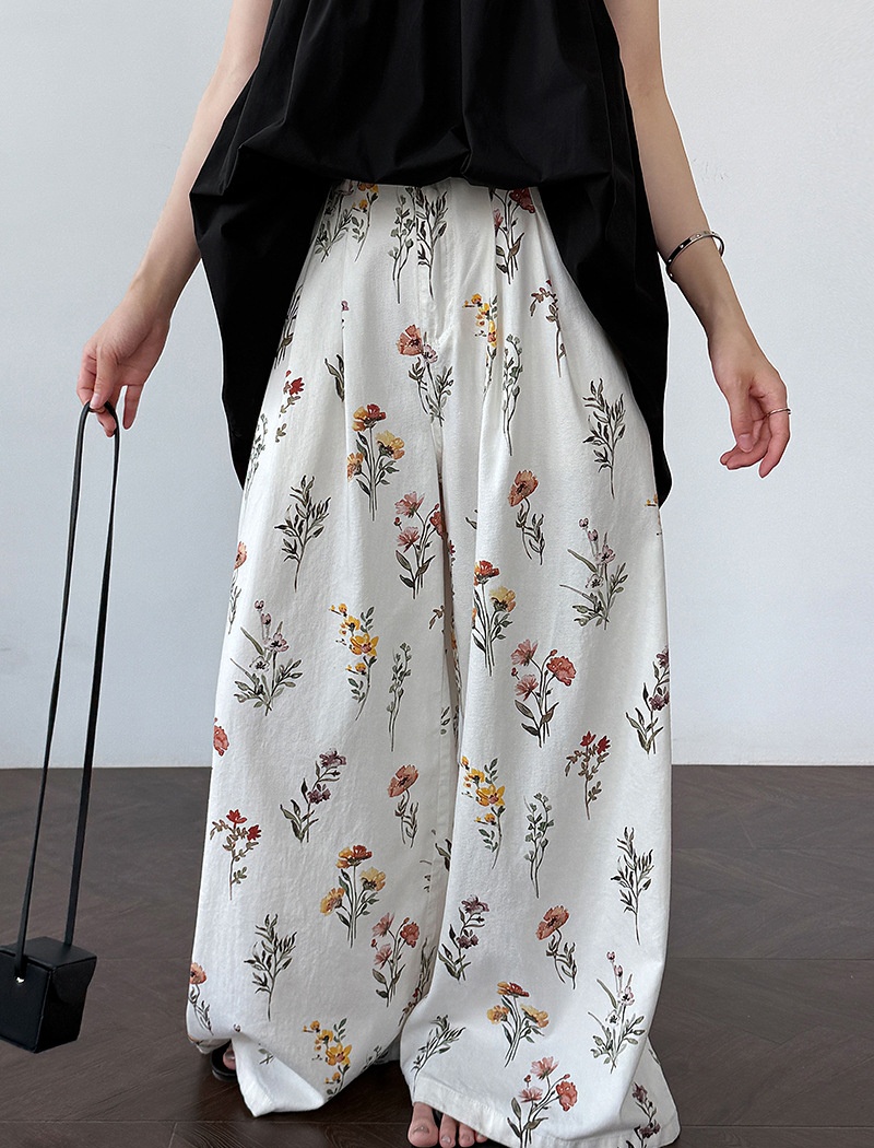 Korean style long pants straight casual pants for women