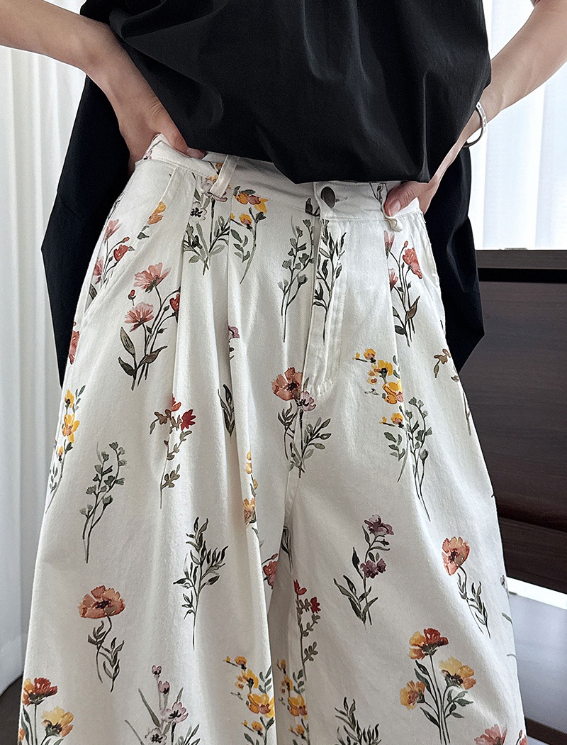 Korean style long pants straight casual pants for women