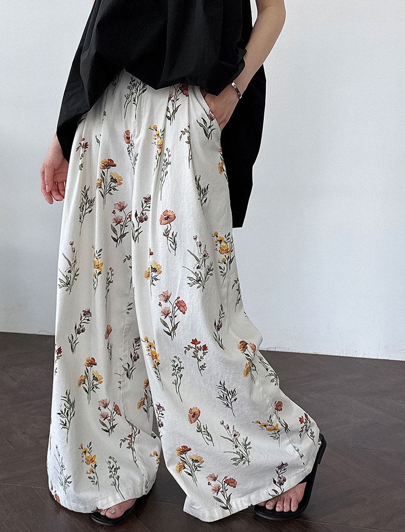 Korean style long pants straight casual pants for women
