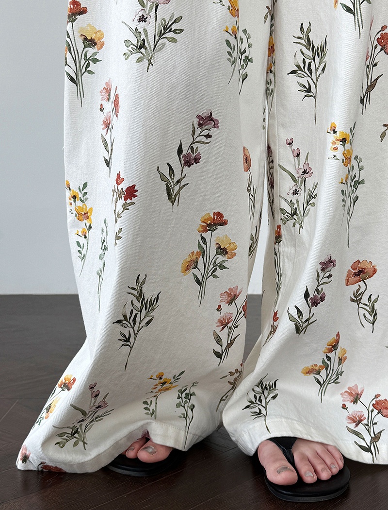 Korean style long pants straight casual pants for women