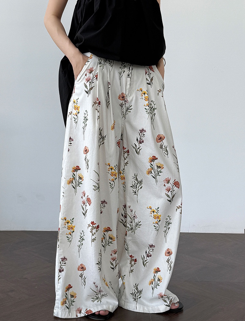 Korean style long pants straight casual pants for women