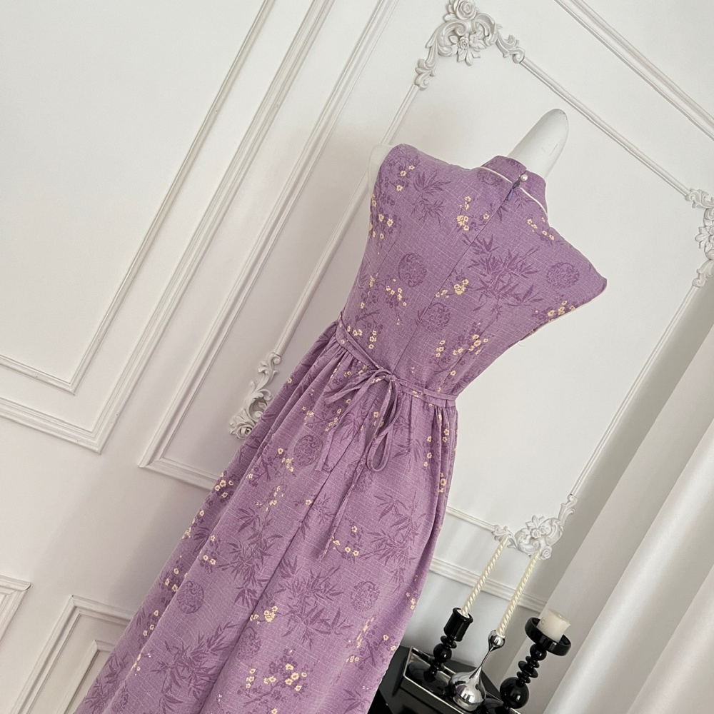 Summer Chinese style dress sleeveless cheongsam
