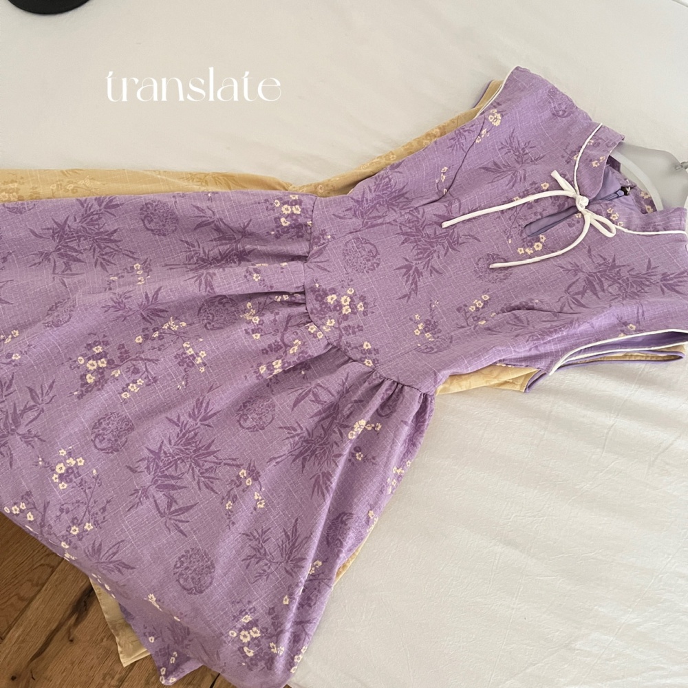 Summer Chinese style dress sleeveless cheongsam