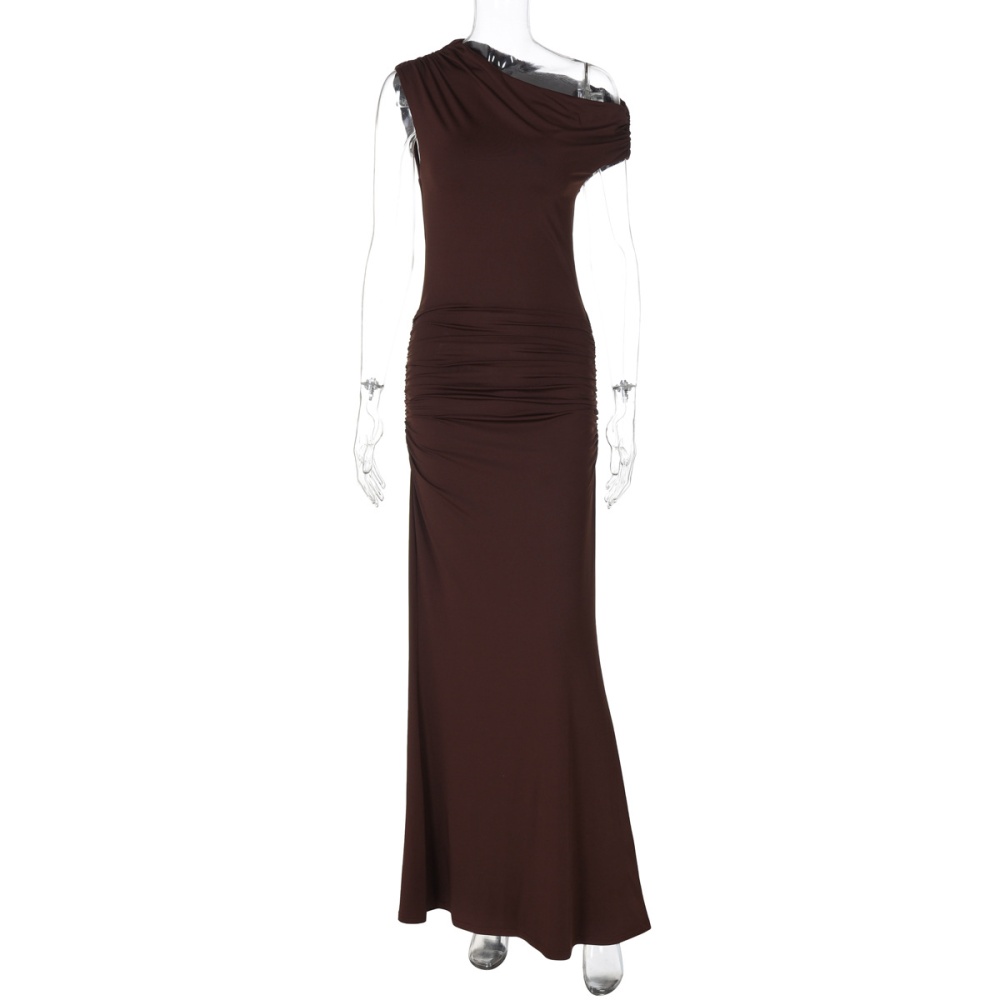 Fold sexy slim summer fashion dress for women