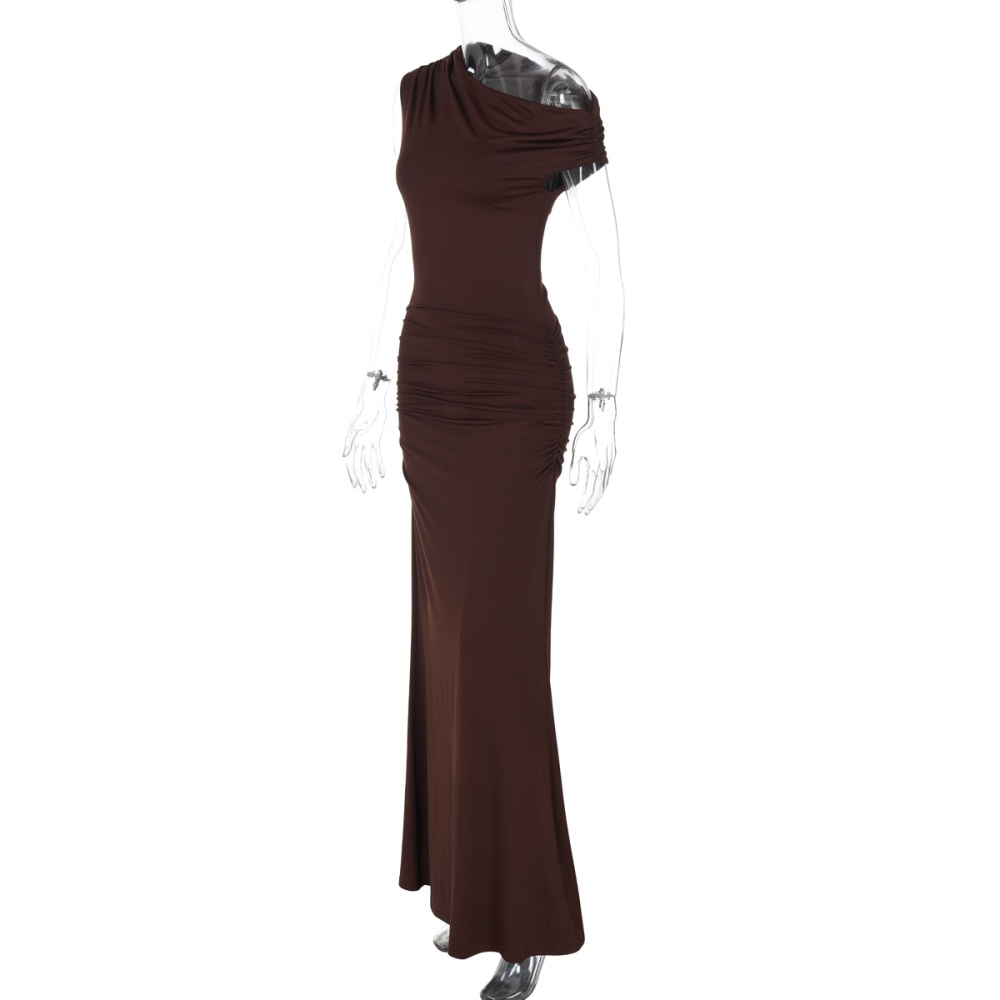 Fold sexy slim summer fashion dress for women