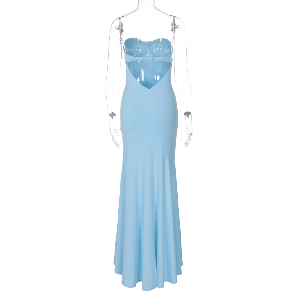 Temperament slim halter wrapped chest sexy dress for women