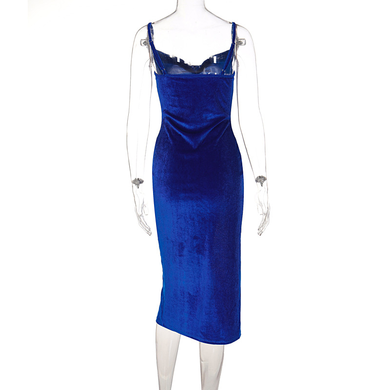 European style sexy sling slim dress for women
