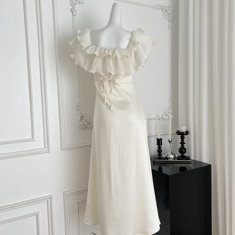 Satin enticement long dress mermaid dress