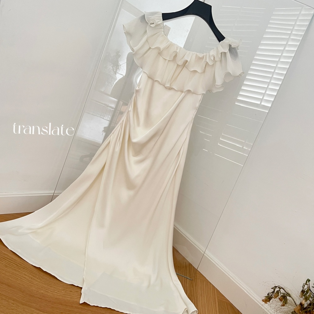 Satin enticement long dress mermaid dress