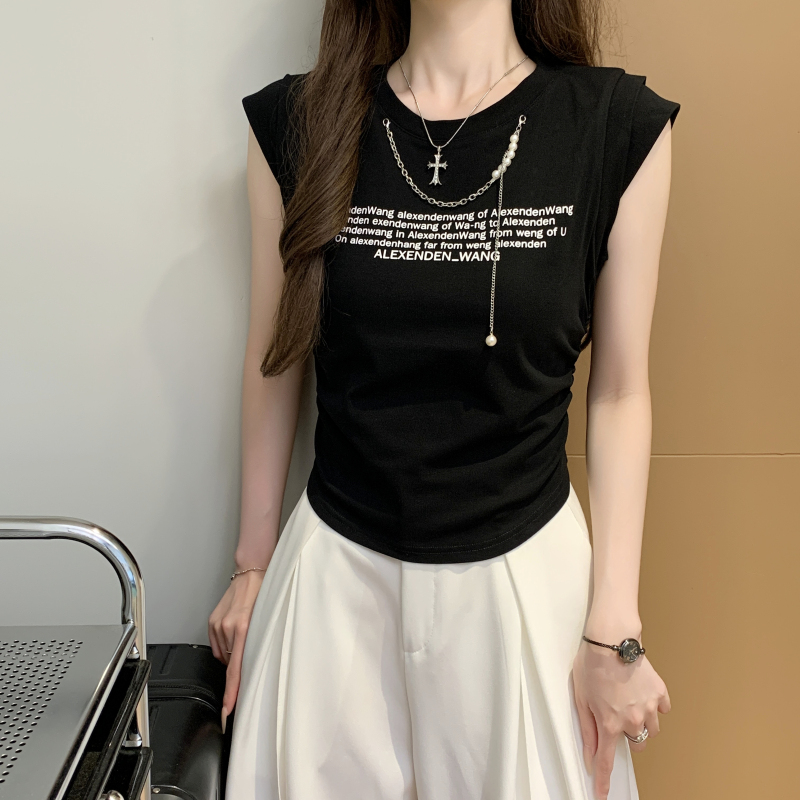 Niche slim tops American style T-shirt for women