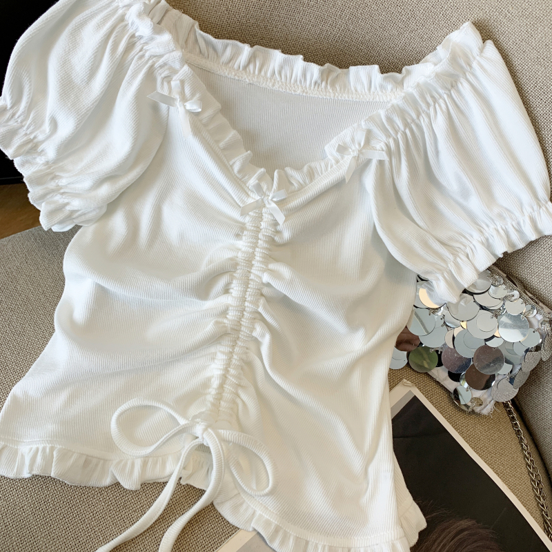 Short sleeve T-shirt enticement small shirt for women